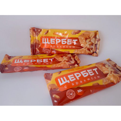 Щербет, блок с арахисом, 16шт*50г - Almendro фото 3