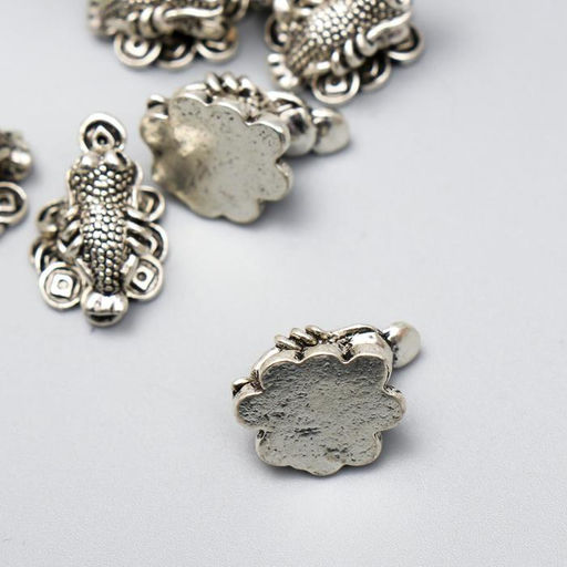 Цена за 7 шт. Сувенир кошельковый металл «Денежная жаба», 1.5×1.2 см