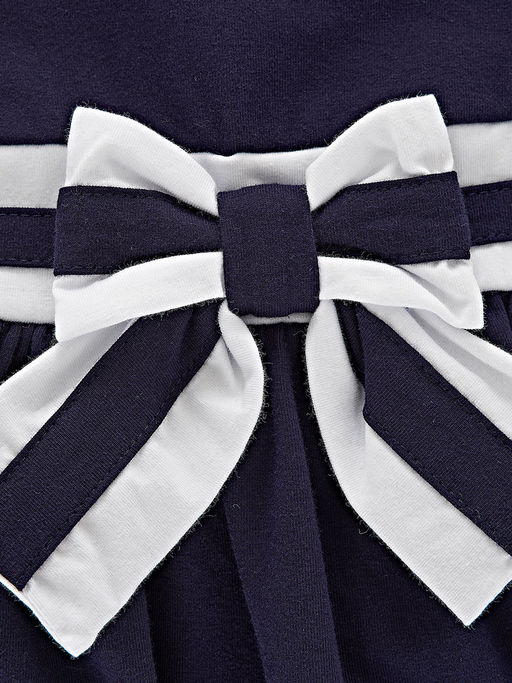 Платье для девочки UD 1552 синий/белый - Mini maxi фото 5