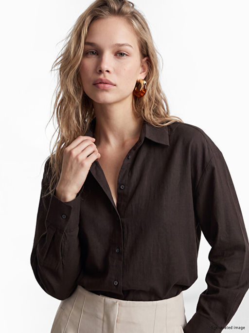 Oversize Poplin Kad?n G?mlek
