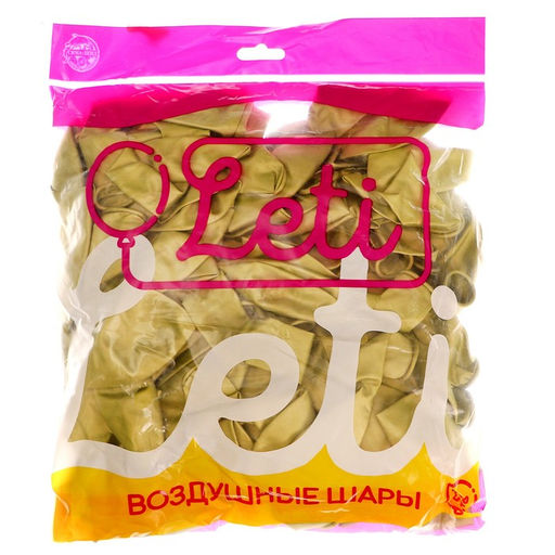 Воздушные шары латексные 12", хром, 100 шт., зелёные