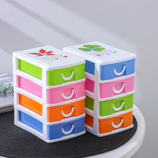 Мини - комод для мелочей 4 секции «Радуга», 13×9×14.5 см, МИКС