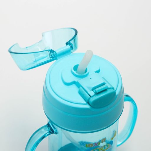 Поильник с трубочкой, 300 мл., с ручками, цвета МИКС - Simaland фото 4