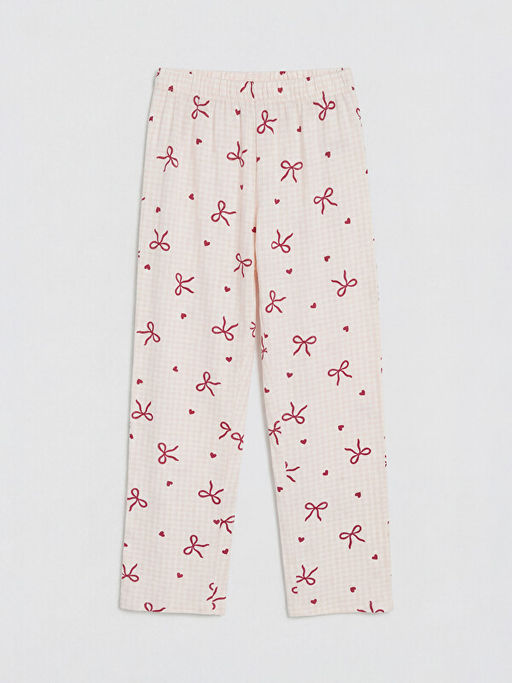 Bisiklet Yaka K?z ?ocuk Pijama Tak?m