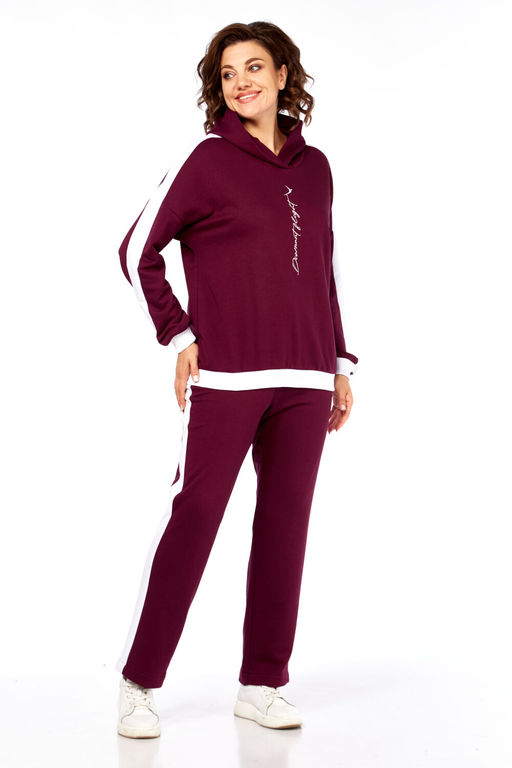 Костюм Diamant 1917 бордо белый  фото 9