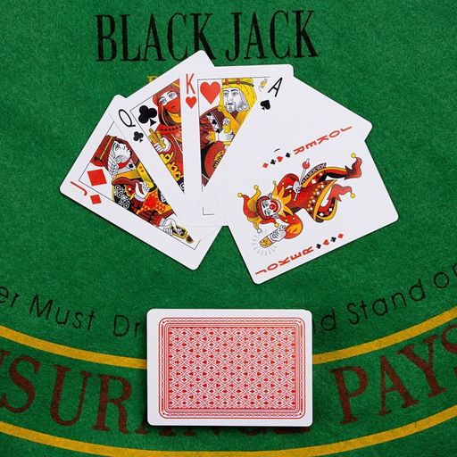 Карты игральные пластиковые «8012», колода 54 шт., 6.3×8.8 см, красные