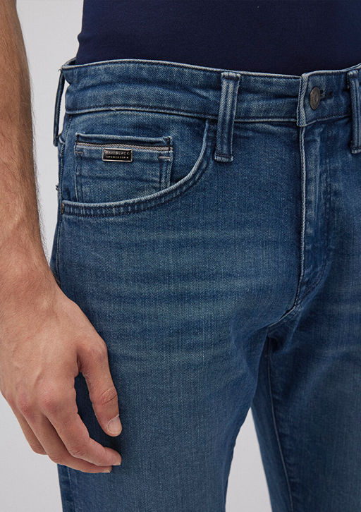 Marcus Mavi Black Golgeli Indigo Mavisi Jean Pantolon  фото 6