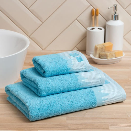 Полотенце махровое LoveLife Winter dream 30х60 см, голубой, 100% хлопок, 400 гр/м2  фото 2