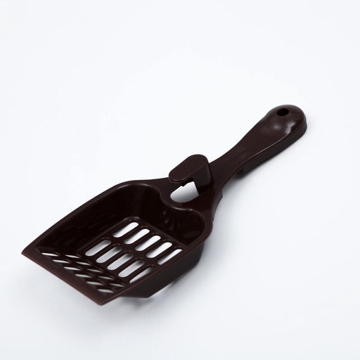 Цена за 4 шт. Совок для кошачьего туалета 22.5×9.5×4 см, шоколадный