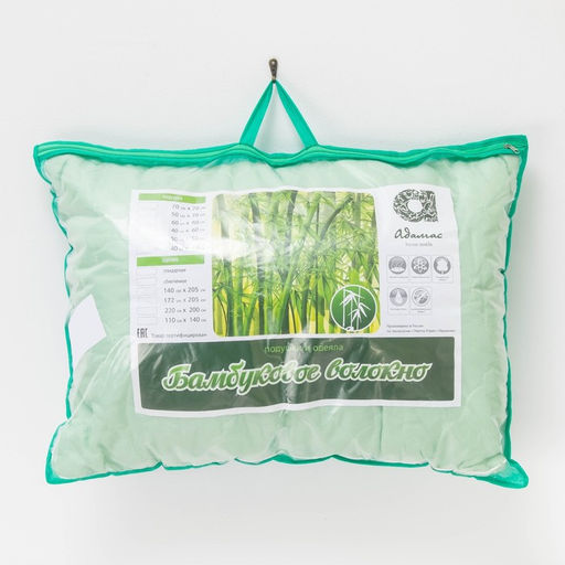 Подушка Адамас Бамбук, размер 50х70 см, бамбуковое волокно, чехол полиэстер  фото 4