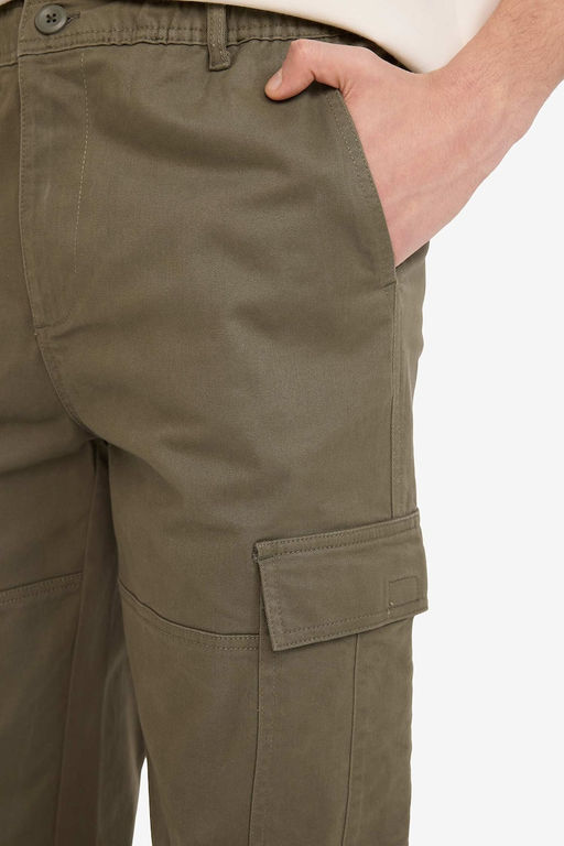 Regular Jogger Kargo Cepli Gabardin Pantolon - Defacto фото 4