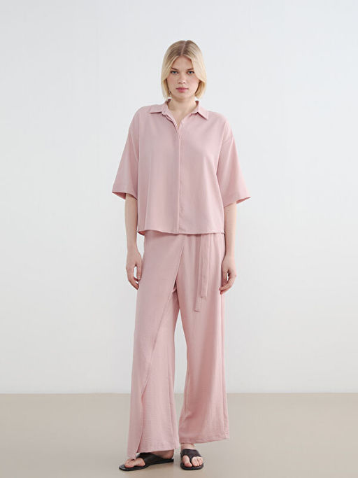 Oversize Krep Kad?n G?mlek