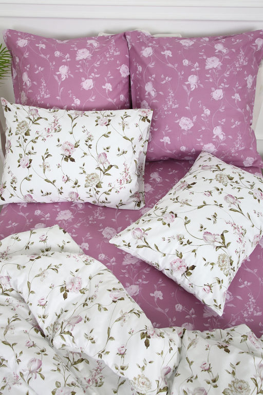 Наволочка поплин Пиония-компаньон