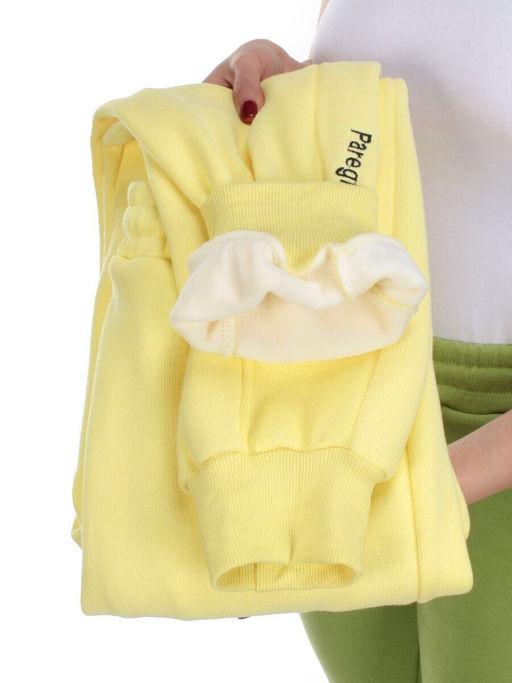 02 YELLOW Брюки спортивные женские на флисе (100% хлопок) 7986