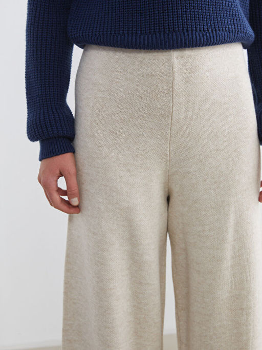 Beli Lastikli Geni? Pa?a Kad?n Triko Pantolon