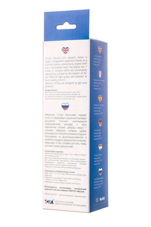 Реалистичный вибратор TOYFA A-Toys Akin, силикон, телесный, 20,2 см