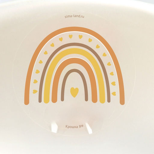 Накладка на унитаз детская Крошка Я «Радуга», белый