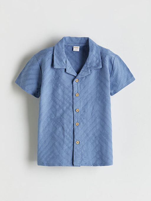 Pamuklu Erkek Bebek G?mlek ve ?ort 2li