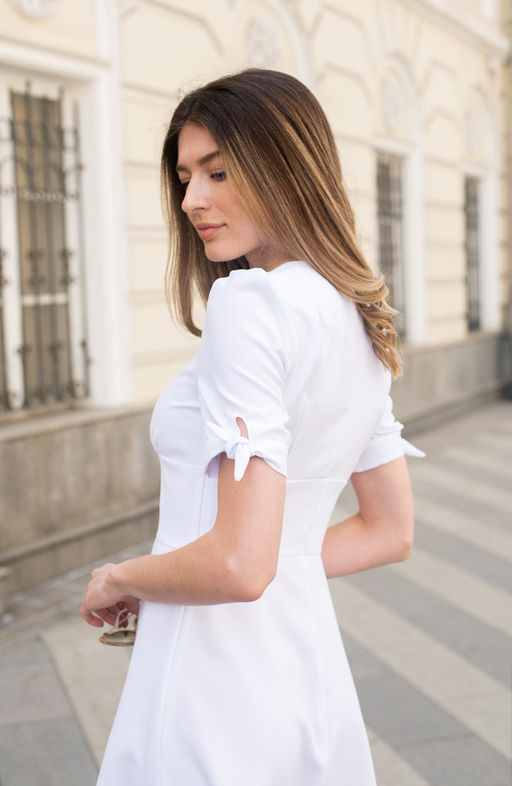 Романтичное платье белый - Donna saggia фото 6