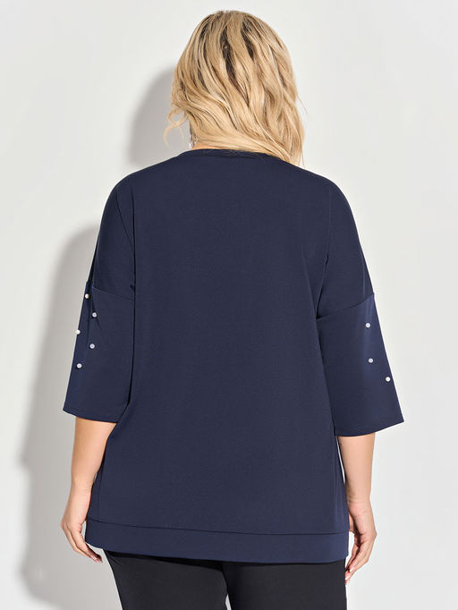 Джемпер 0027-40 чернильный - Dora фото 11