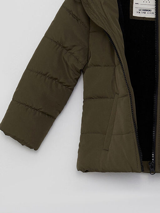 Kap??onlu Uzun Kollu Basic Erkek Bebek Mont - Waikiki фото 3