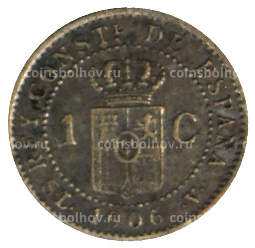1 сентимо 1906 года Испания