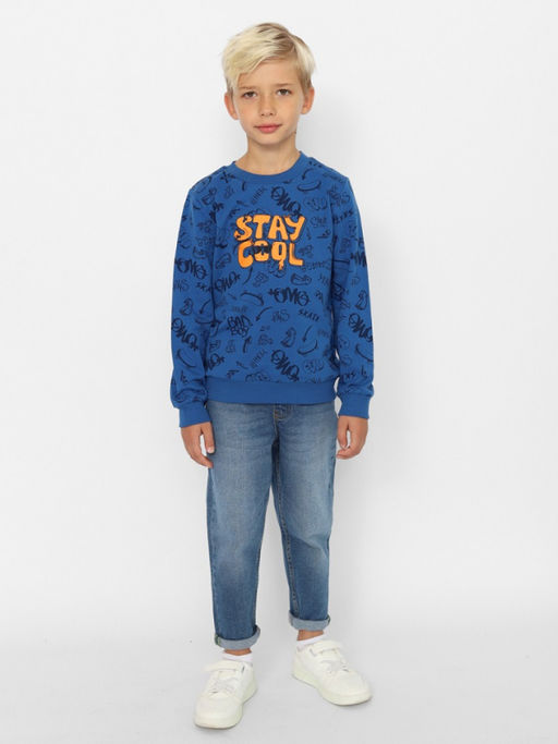 CRB wear / CWKB 63674-42-384 Джемпер для мальчика,синий/Ex.Cherubino