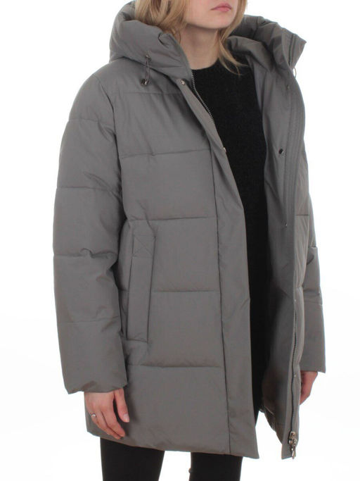 2405 GRAY Куртка зимняя женская (200 гр. холлофайбер)