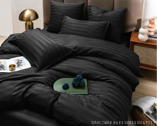 КПБ Boris Cтрайп-сатин на резинке по кругу BORSSR01 Семейный