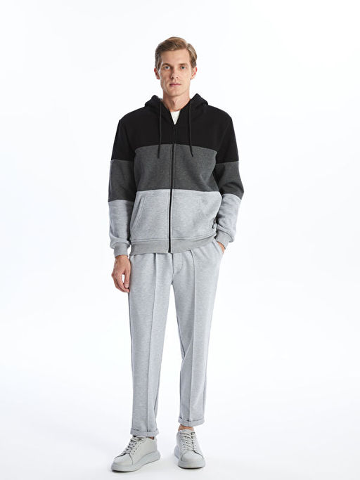 Kap??onlu Uzun Kollu Erkek Fermuarl? Sweatshirt - Waikiki фото 2