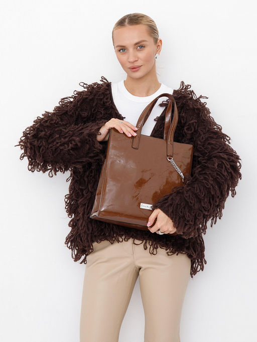 Сумка 91147SP brown Velina Fabbiana-Safenta