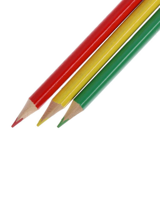 Карандаши Calligrata цветные, 12 цветов, деревянные, трёхгранные, в картонной коробке