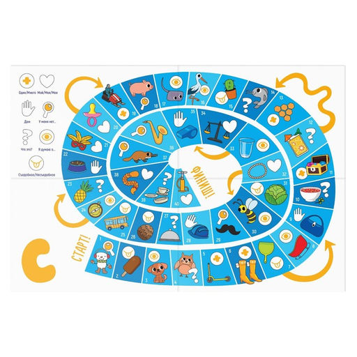 Нейрологопедическая игра-бродилка «Путешествие со звуком [С]», игровое поле, карта с фишками, кубик, 4+