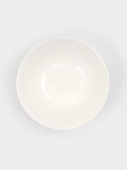 Тарелки глубокие Доляна White Label, набор 4 шт., 15×5 см, фарфор, белые