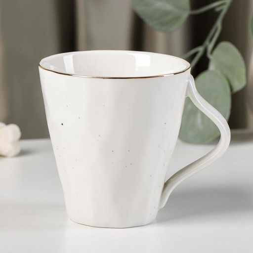 Кружка Доляна Млечный путь, 300 мл, фарфор, белая