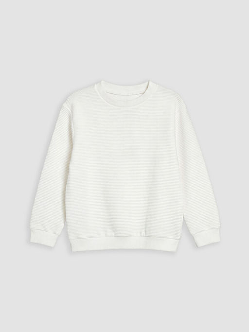Bisiklet Yaka Dokulu Erkek ?ocuk Sweatshirt