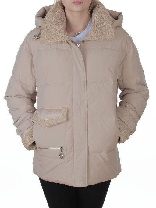 23210 BEIGE Куртка зимняя женская (150 гр. био-пух)