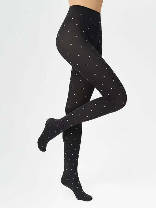 MICRO POIS 100 (микрофибра в горошек) - nero - Minimi фото 2