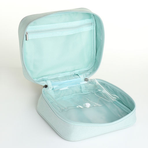Косметичка - органайзер дорожная на молнии, с карманом, мятная - Simaland фото 3