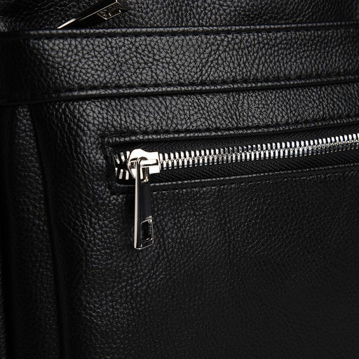 Сумка кросс-боди мужская TEXTURA, на молнии, 2 наружных кармана, 22×6×25.5 см, чёрная