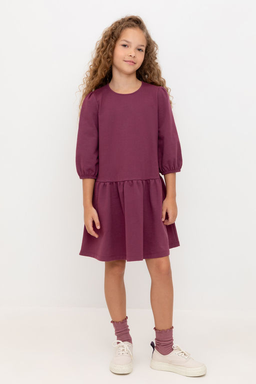 Crockid _ КР 5898/насыщенная клюква к499 платье для дев  фото 5