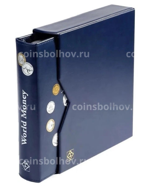 Альбом для монет World money с 5 листами и защитным шубером формата Optima Синий LEUCHTTURM 344959