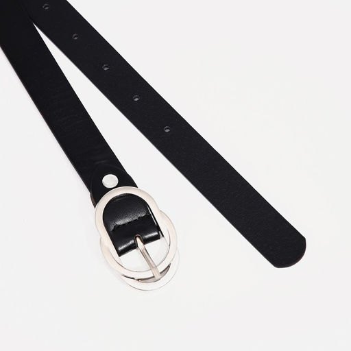 Ремень женский, ширина 2,4 см, винт, пряжка металл, цвет чёрный - Simaland фото 2