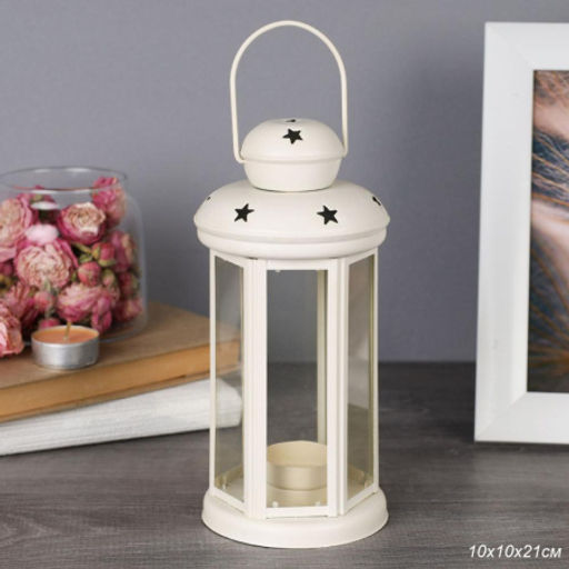 Подсвечник 21 см / WL-733 /уп 12/48/белый - Галеонтрейд фото 4