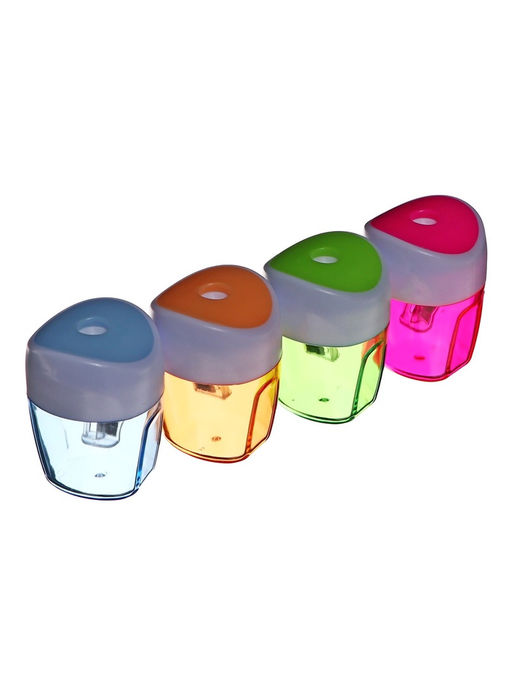 Цена за 12 шт. Точилка для карандашей Calligrata «Классика», с контейнером, МИКС