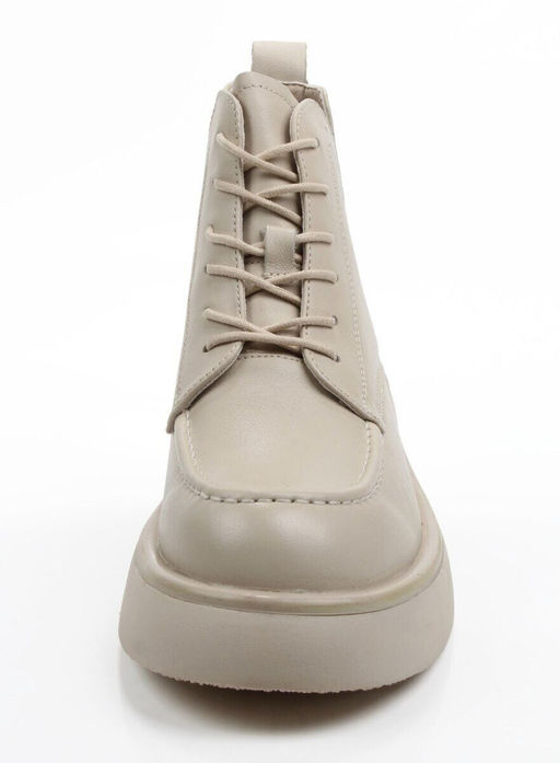 01-XKL22-107R LT. BEIGE Ботинки демисезонные женские (натуральная кожа, байка)