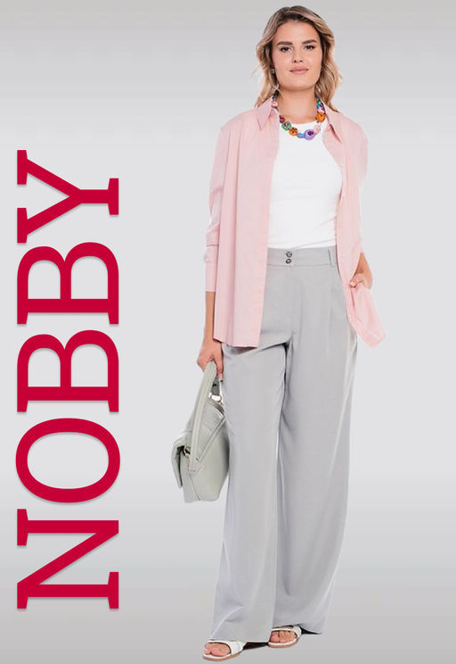 NOBBY, Женские брюки 411-02/2 (светло-серый)  фото 10