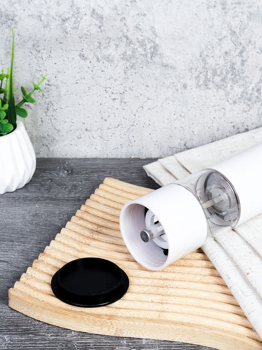 Мельница для специй и соли 22 см электрическая глянец / HF-56952 /уп 50/ белая