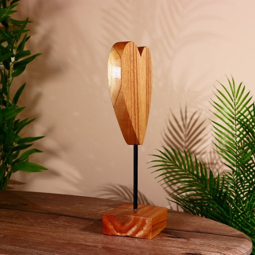 Сувенир Сердце, на подставке, 20?10?35 см, дерево джампинис