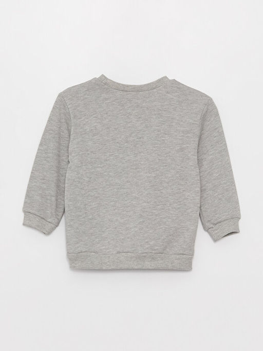 Bisiklet Yaka Uzun Kollu Bask?l? Erkek Bebek Sweatshirt - Waikiki фото 3
